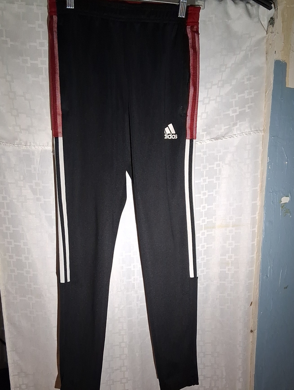 Adidas Tiro 21 AEROREADY track pants Black Team power red men's GJ9867